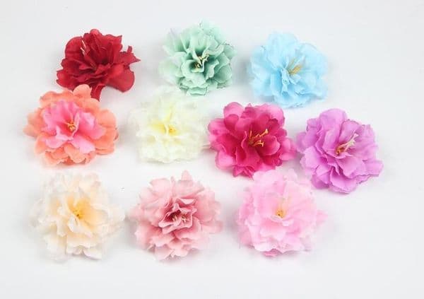 9Cm Artificial Silk Flower Peony Rose Heads For Hair Wedding Party Decoration Craft Floral G626 B2