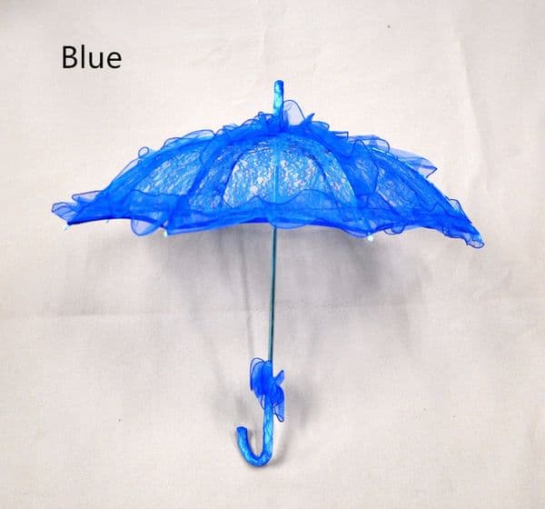 Mini Umbrella DIY Lace Pography Prop Embroidered Parasol Fashion Style Girls Bridal Flower Wedding Party Sun Umbrellas Z260606