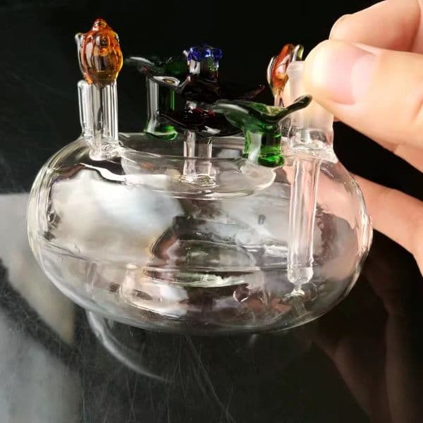 Smoking pipes Ball Glass Oil Burner Pipe Smoking Bowl Water Hookahs bongs Flower bed glass water bottle