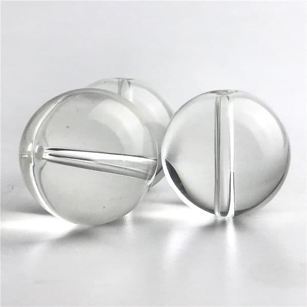 25mm Glass Carb Cap Hookah Quartz terp slurper banger Flat Top Domeless Nail Clear Beads Ball hole Caps for Smoking Water Pipes