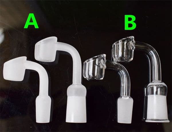 4mm thick 10/14/18mm Quartz Banger Nail 90 degree 100% quartz Nails male or female domeless nail VS ceramic titanium