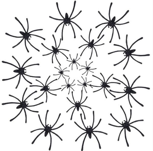 4.5*5cm Halloween Plastic Black Spider Joki Toys Decorationng Realistic