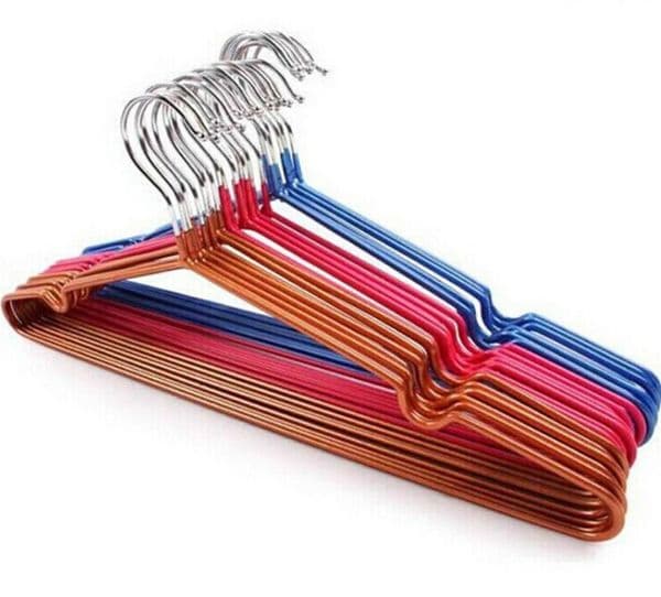 T new hanger with groove, nano metal slip hanger, dry and wet clothes hanging, factory direct sales