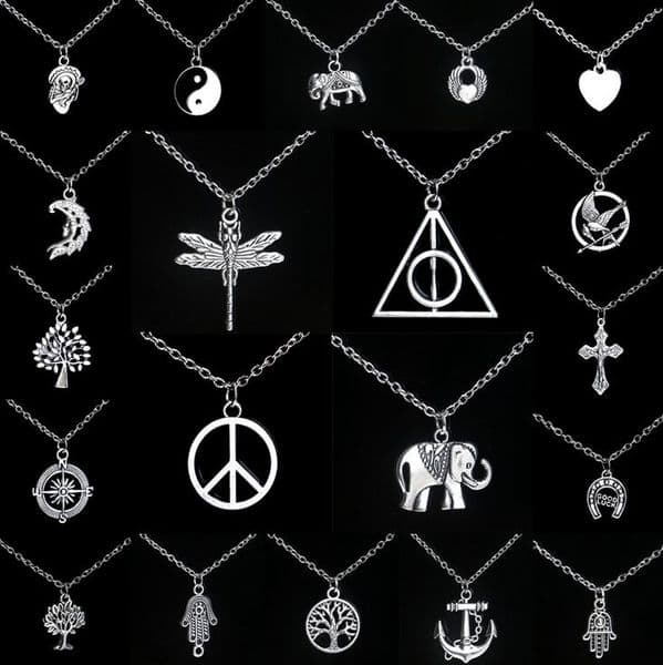 Free shipping Personalized alloy pendant necklace hot explosion models WFN032 (with chain) mix order 20 pieces a lot