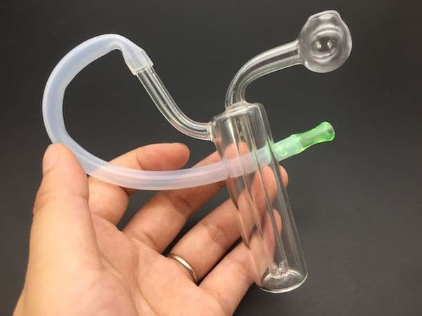 Mini Glass Oil Water Bong pipe Ash Catcher Hookah Pipe Pyrex glass Smoking oil burner water pipe