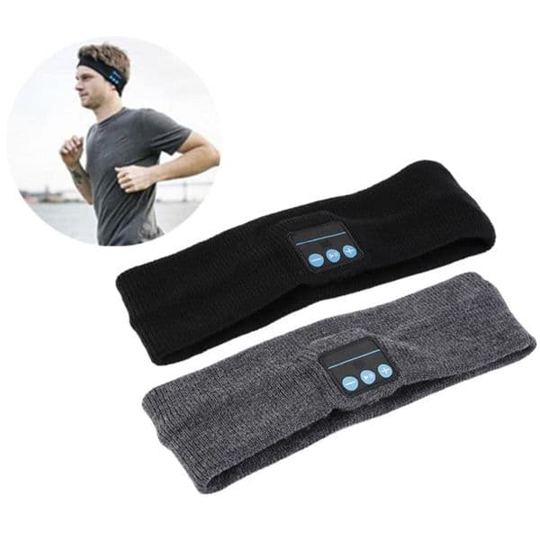 Bluetooth Music Headband Stereo Wireless Headset Mens Womens Sports Running Fitness Yoga Stretch Head Wrap Caps Perfect Gifts
