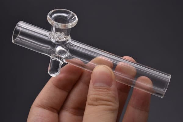 Wholesale mini quality labs glass steamroller tobacco pipe cheap smoking hand Dry Herb spoon pipe free ship