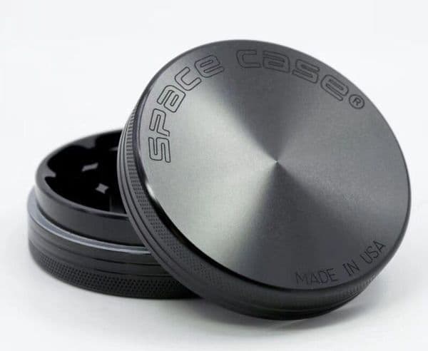 TOP Quality 63mm 2parts CNC aluminum SPACE CASE herb grinder for smoking metal tobacco dry herb grinder