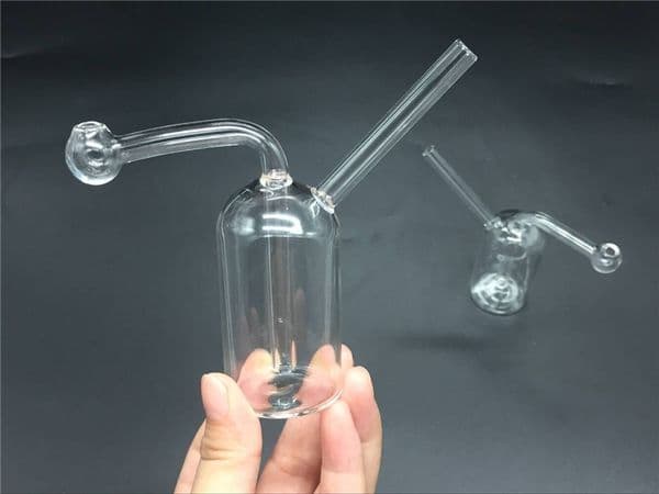 TOP quality Glass Oil Burner Bubbler water Bong pipe small burners pipes bubbler Oil for smoking mini heady glass beaker Bongs