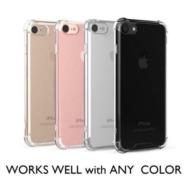 Portefeuille Case Cover For iPhone 6 6s iPhone 7 Plus 5 5S SE 8 Transparent Protective Shell Shockproof Soft TPU Silicone