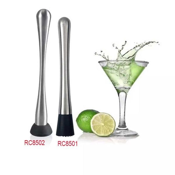 20pcs Ice Cocktail Swizzle Stick Fruit Muddle Pestle Popsicle Sticks Crushed Stainless Steel Ice Hammer Bar Tools Wine Tools Muddler Hammer
