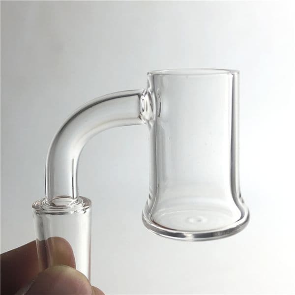 New Quartz Banger Flat Top Evan Shore Nail with 20mm 2mm Thick Deep Domeless Bucket 10mm 14mm Quartz Nails for Glass Smoking