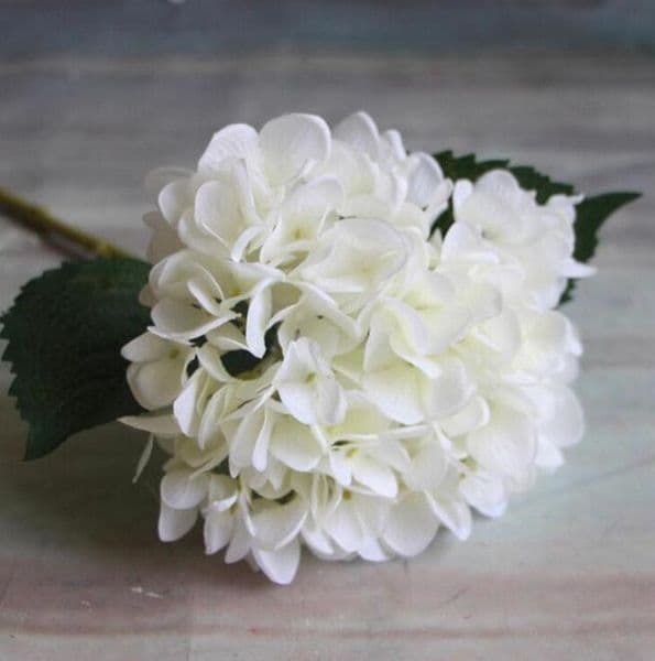 Artificial Hydrangea Flower 47Cm Fake Silk Single Real Touch Hydrangeas For Wedding Centerpieces Home Party Decorative Flowers Ga15 B2