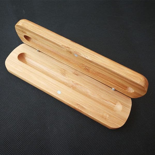 Vintage elegant bamboo box pen box business gift pen case pencil case wooden box for Christmas New Year gift F20173386