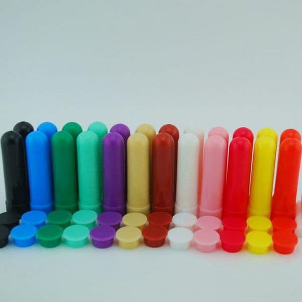Essential Oil Aromatherapy Colored Blank Nasal Inhaler Tubes Sticks, Empty Nasal Inhalers fast shipping F591