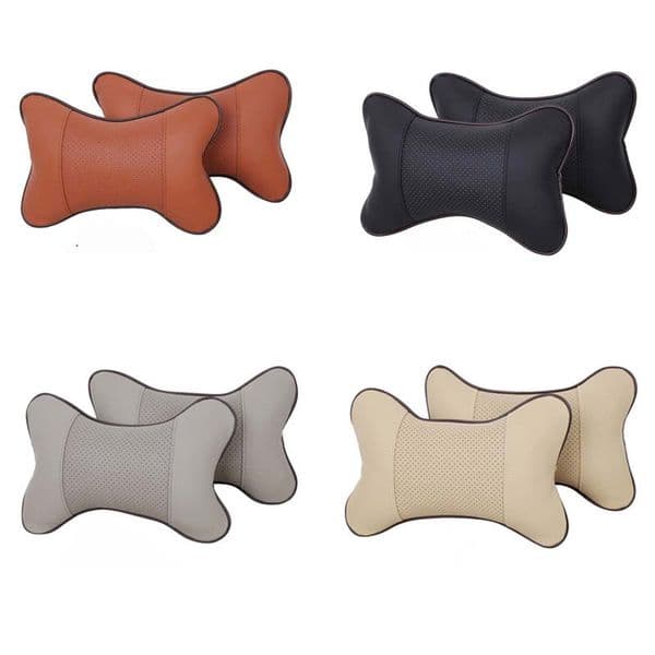 2PC Breathe Car Vehicle Auto Seat Head Neck Rest Cushion Headrest Pillow Pad 25*17CM travel Car cushions