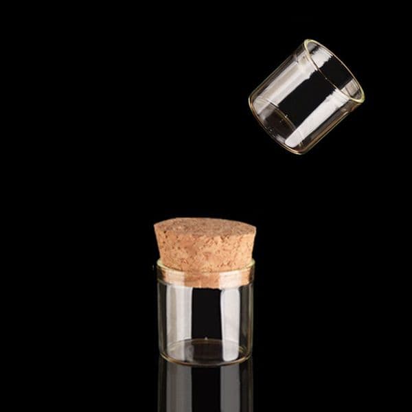 wholesale 5G Small Glass Bottles With Corks Stoppers 5ml High Quality Glassware/Glas Jar Mini Test Tube