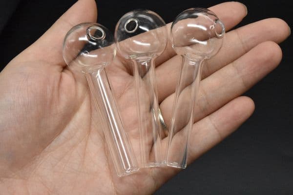 7cm Cheap pipe Colorful Great Pyrex Glass Oil Burner Pipe Clear Oil Burner Tube Nail Pipe wholesale