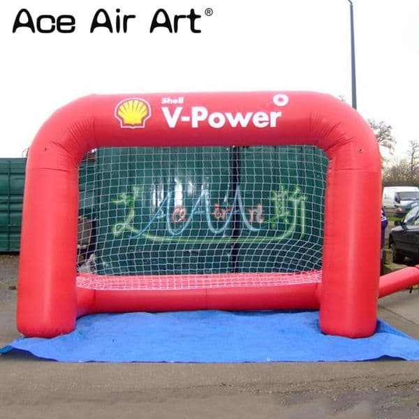Interactive Inflatable Soccer Shoot Out Cage Football Goal Gate with Removable Stickers for Entertainment on Sale