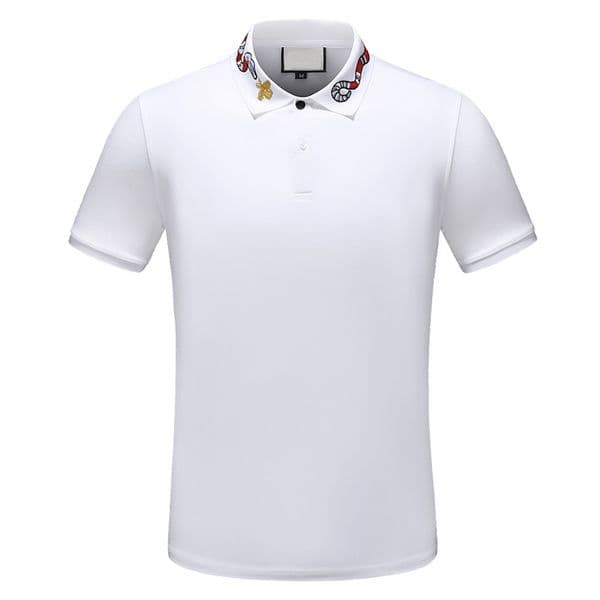 designer stripe polo shirt t shirts snake polos bee floral embroidery mens High street fashion horse polo T-shirt