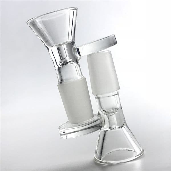 14mm 18mm Glass Bowl with Thick Pyrex Clear Glass Sheet Handle Bong Bowls for Bongs Smoking Water Pipes