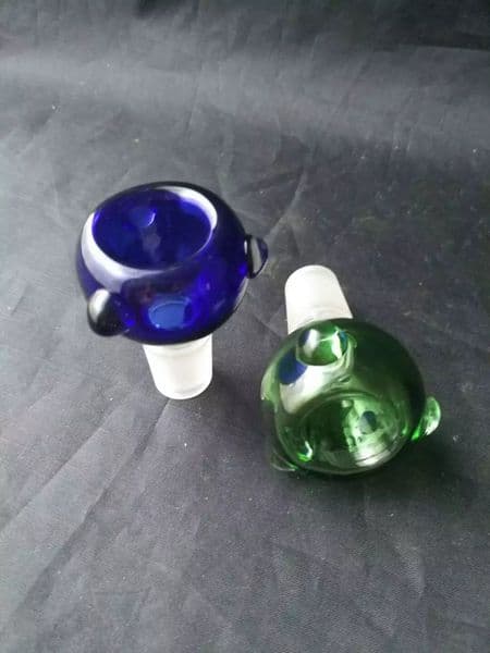 Color bubble head Wholesale Glass bongs Oil Burner Glass Pipes Rigs Smoking