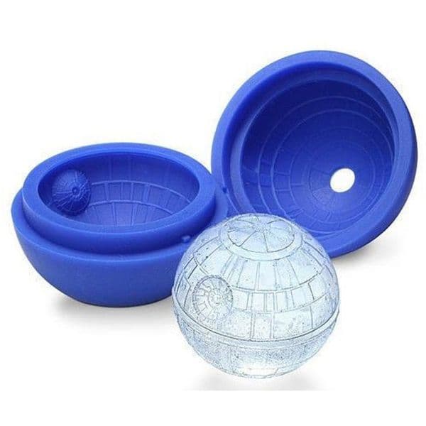 Hot Creative Silicone Blue Wars Death Star Round Ball Ice Cube Mold Tray Desert Sphere Mould DIY
