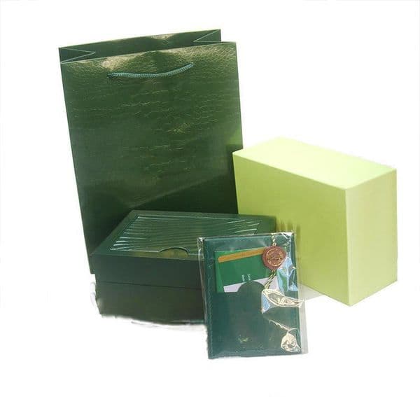 Top Watch Brand Green Original Box Papers Gift Watches Boxes Leather bag Card 0.8KG