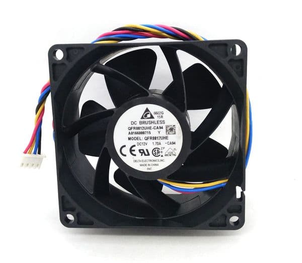 original Delta QFR0812UHE -CA94 DC12V 1.70A 80x80x38MM 4Lines Computer cooling fan 8038
