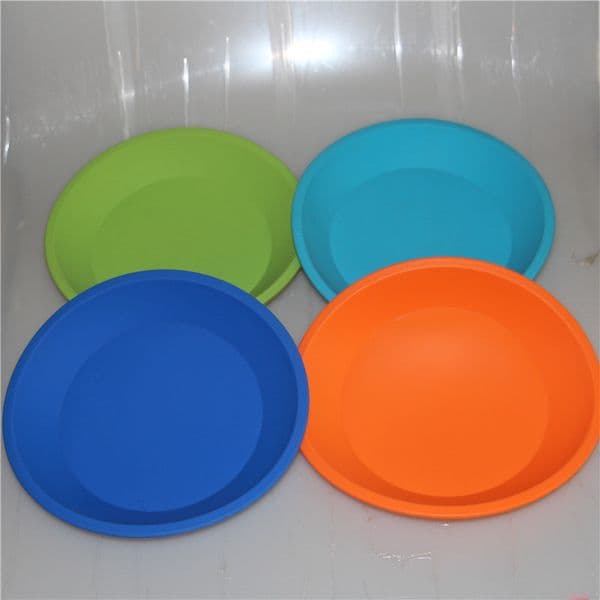 wholesale New Round shape silicone tray Food grade silicone dish container,Silicone deep dish container for Food/Fruit/wax