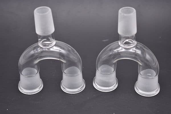 14.4mm male to 14.4mm female 18mm male to 18mm Drop Down dropdown Double adapter Glass bowl for water oil bong pipe