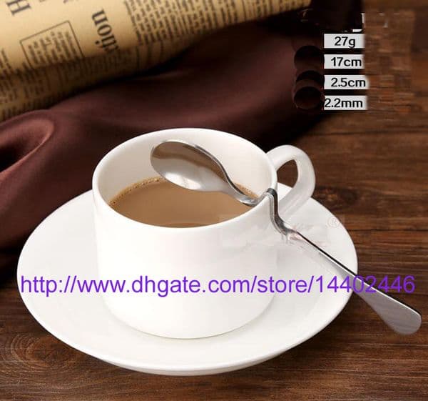 200pcs NEW Stainless steel Twisted handle Curved Tea Coffee Drink Condiment Spoon Teaspoon V handled Honey jam DHL Fedex Free
