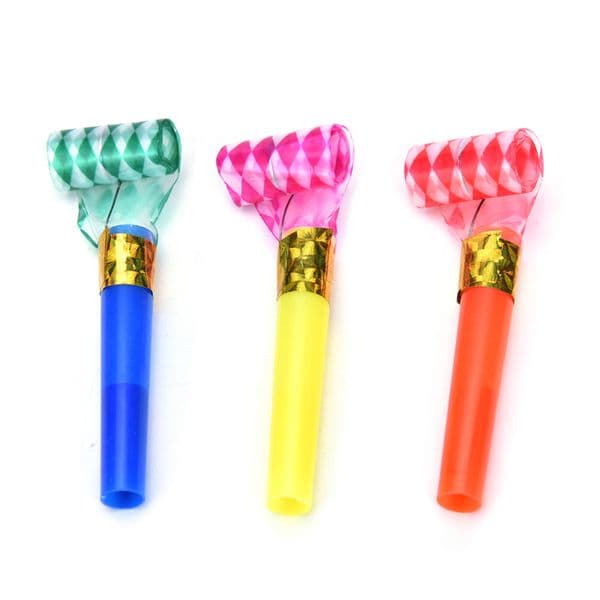 2017 New 7.5cm 10PCS Small Multi Color Party Blowouts Whistles Kids Birthday Party Favors Decoration Supplies Noice maker Toys