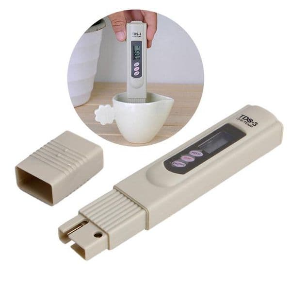Digital TDS Meter Monitor TEMP PPM Tester Pen LCD Meters Stick Water Purity Monitors Mini Filter Hydroponic Testers TDS-3 in paper boxSN1177