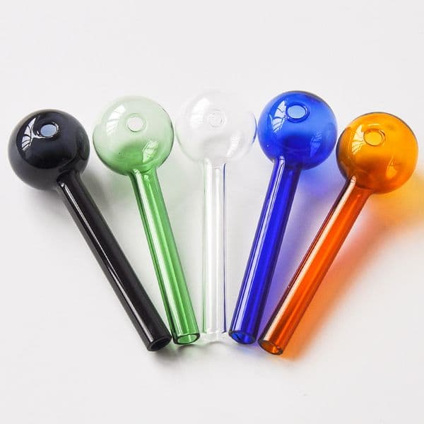 Colored Glass Oil Burner Pipe Great Tube Glass Pipe Oil Nail Pipe Smoking Accessories