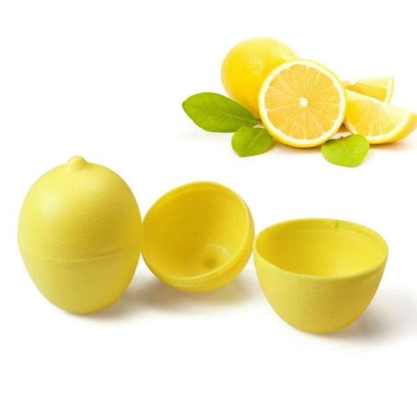 1pcs New Reusable Fresh Storage Box Lemon Lime Saver Plastic Container Holder Bulb Shaped Moist Assorted for Kitchen Refrigerator