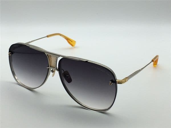 Pilot sunglasses for Women Men Gold brushed Silver Frame & Grey Silver Lens Shades Sonnenbrille 20th Anniversary Eyewere Sun Glasses outdoor new in box