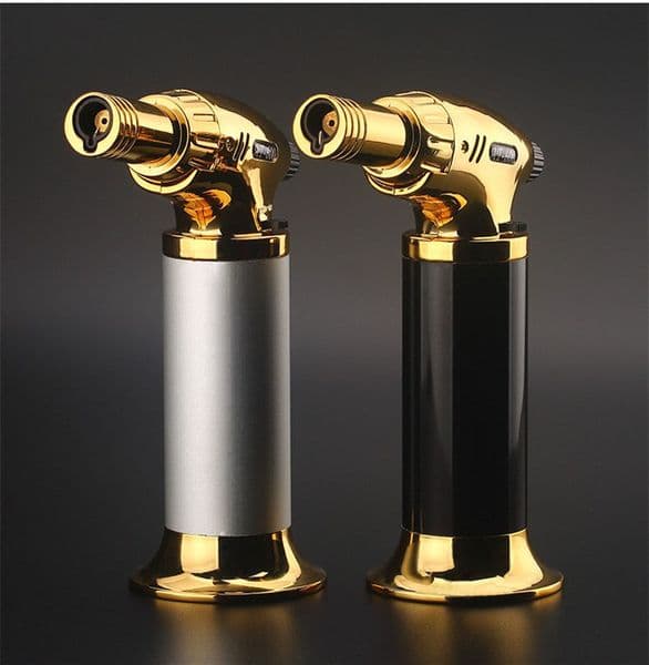 DHL FREE Jet Flame Lighter Torch Windproof Kitchen Cooking Soldering Brazing torch Refillable butane gas lighter cigarette cigar lighter