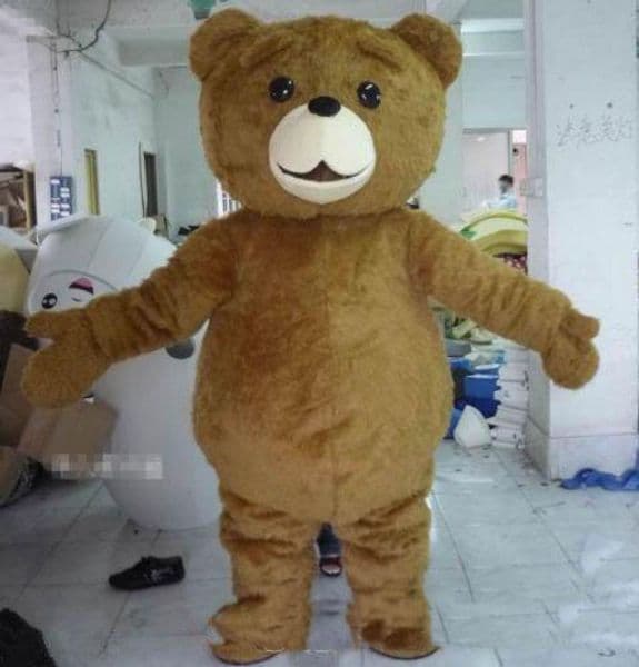 2018 Factory direct sale Teddy Bear Mascot Costume Cartoon Fancy Dress fast shipping Adult Size