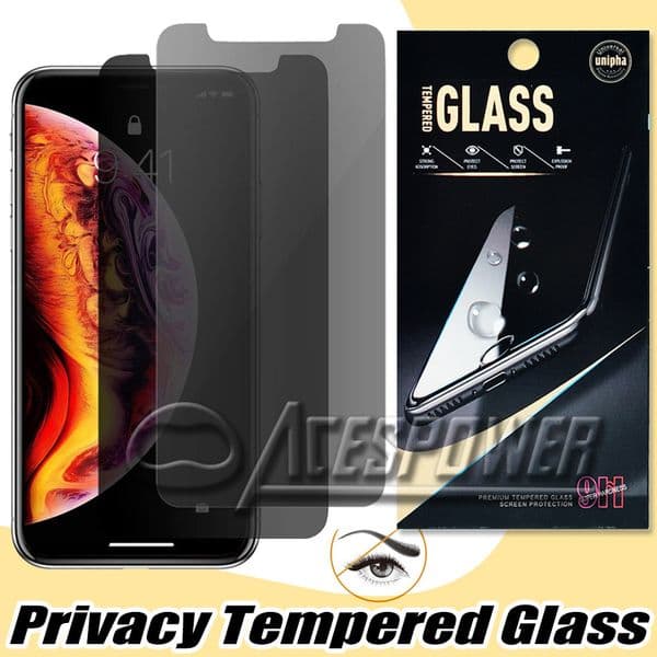 Privacy Screen Protector for iPhone 2024 - Anti-Spy, Anti-Glare, 9H Hardness, Real Tempered Glass dh910320090
