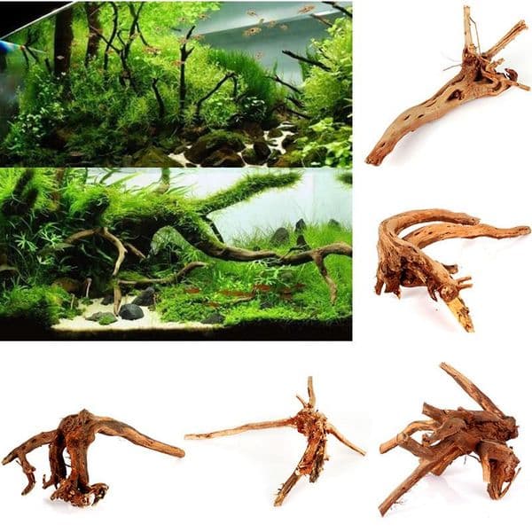 Wholesale-Driftwood Aquarium Ornament Stump Cuckoo Root Tree Trunk Decor Fish Tank Ornamental fish bow Aquarium decorationl