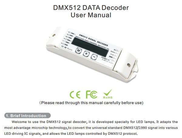 Freeshipping BC-820 DMX to SPI Signal Decoder convertor DMX512 Controller for LPD6803 8806 WS2811 2801 WS2812B 9813 led pixel light DC5V-24V