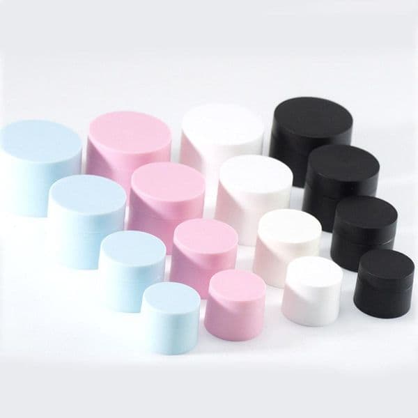 wholesale 5G 15G 20G 30G PP Cosmetic Cream Jars With Lid Empty Lotion Container High Quality Black Blue Pink White Packing Bottles