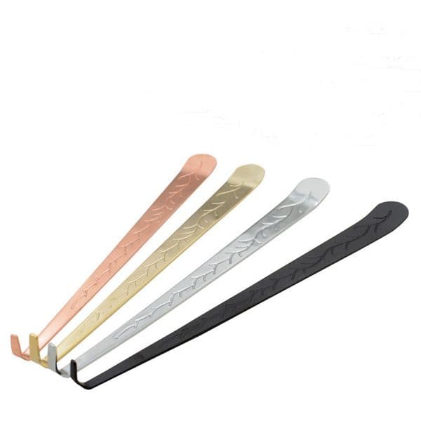 New Arrival Elegant Stainless Steel Hook Carved Patterns Put Out Extinguish Wick Dipper Candle Snuffer Tool