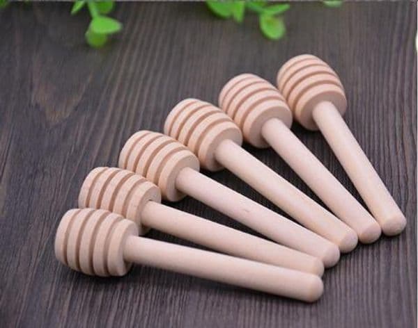 8cm MINI Wooden Honey Dippers Wedding Favors Wood Honey Spoon Stick