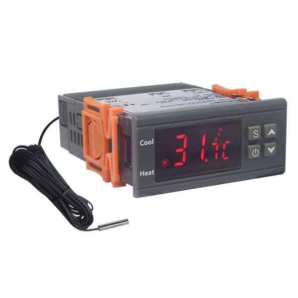 AC 110V 220V 30A Digital Incubator Thermostat Temperature Controller Regulator Thermoregulator Heating Cooling Control -50~110 with Sensor
