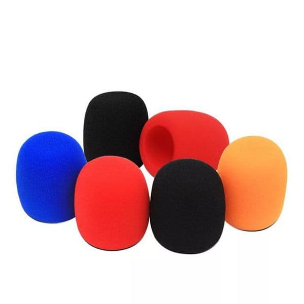 Microphone Foam Ball-Type Microphone Cover for Karaoke Mic Microphone Cap Windscreen Protective Grill Shield