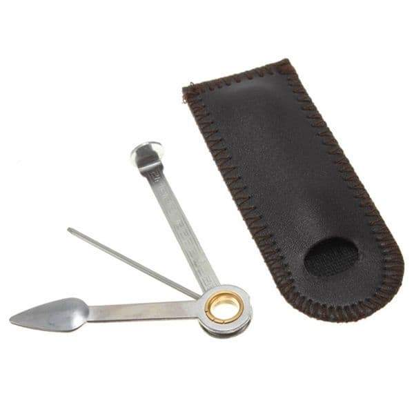 Wholesale- 3in1 Stainless Steel Tobacco Pipes Clean Tool With Leather Bag Smoking Pipe Cleaner Cleaning Tool Reamers Tamper for hookahs