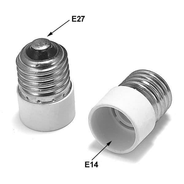 Freeshipping 100pcs E27 to E14 Adapter E26 to E14 Lamp Holder Converter Power Adapter Base Socket LED Light Bulb E27 to E27 Extend Plug