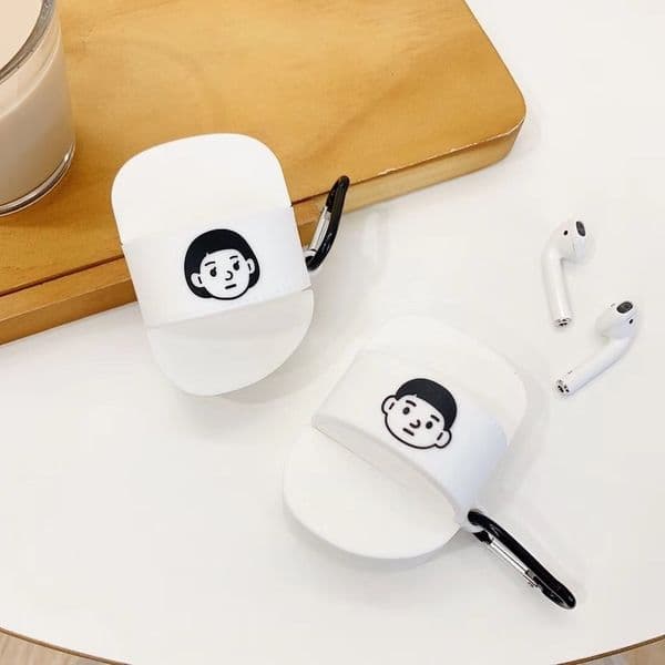 1 2 Originality Slipper Boy Girl Airpods/ Apply Protect Sheath Apple Wireless Bluetooth Headset Defence Fall Set